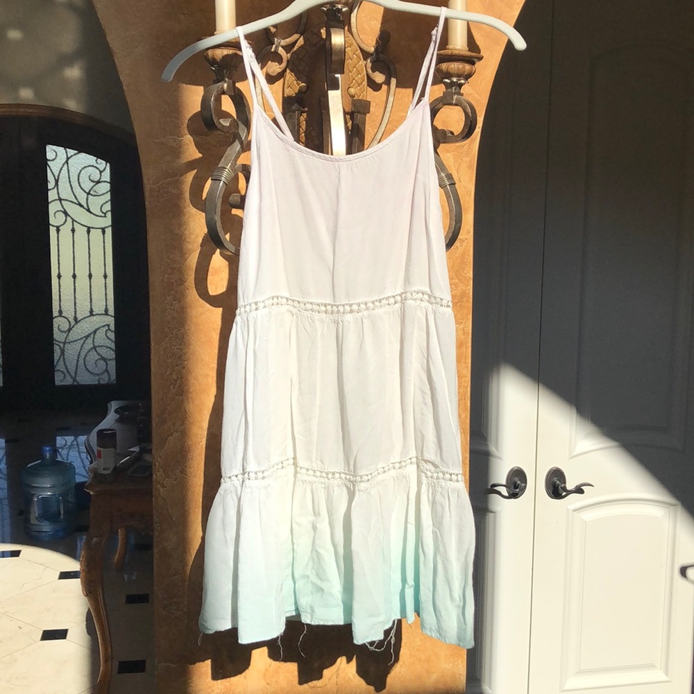 Whitewashed sundress into light blue ombré